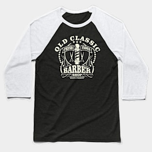 Old Classic Barber Vintage Design Baseball T-Shirt